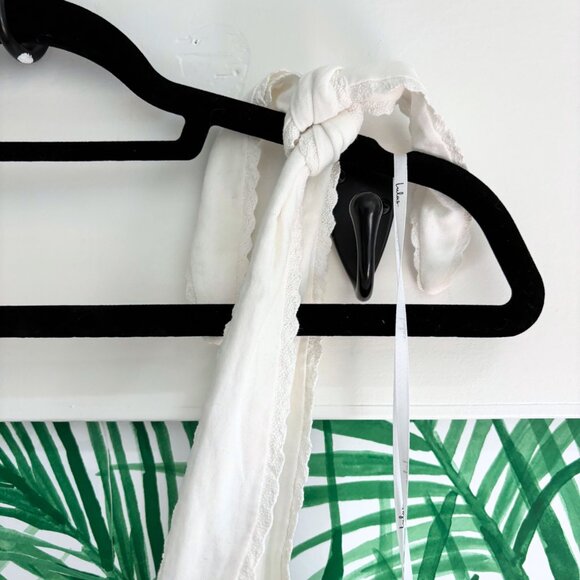 NWT Lulus Flirting in Florence White Striped Midi Dress with Tie Straps - Picture 4 of 14